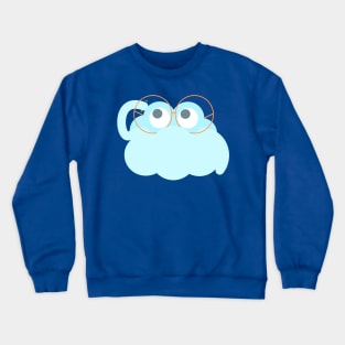 "What even is this weather?" mood cloud Crewneck Sweatshirt